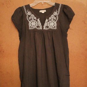 Embroidered Dark Green Tunic